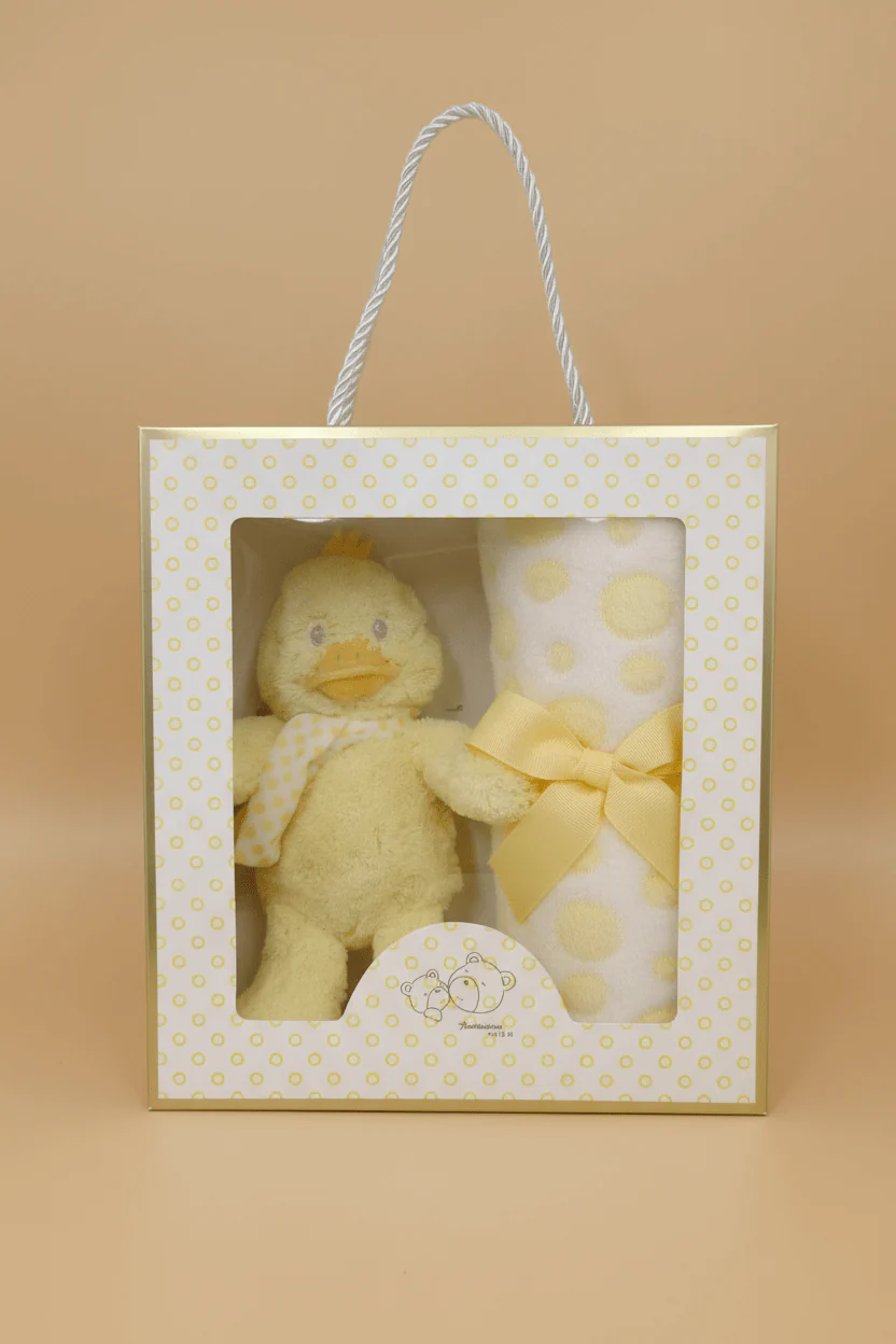 Yellow Duck & Blanket Gift Set