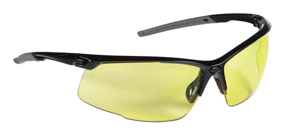 3M™ 47072H1-DC Performance Eyewear Anti-Fog Anti-Scratch Amber Lens Safety Glasses, Black/Grey