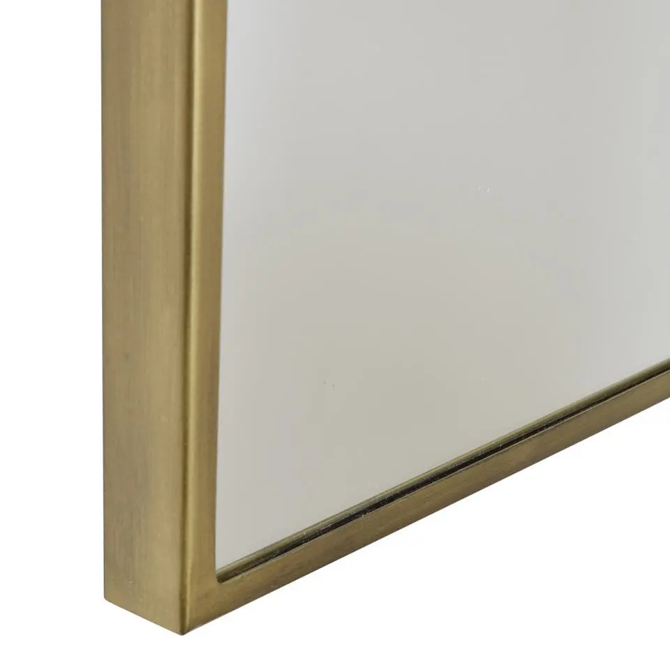 LOFT42 Industry Rectangle Spiegel - Metaal - antiek Messing - 120x40x4