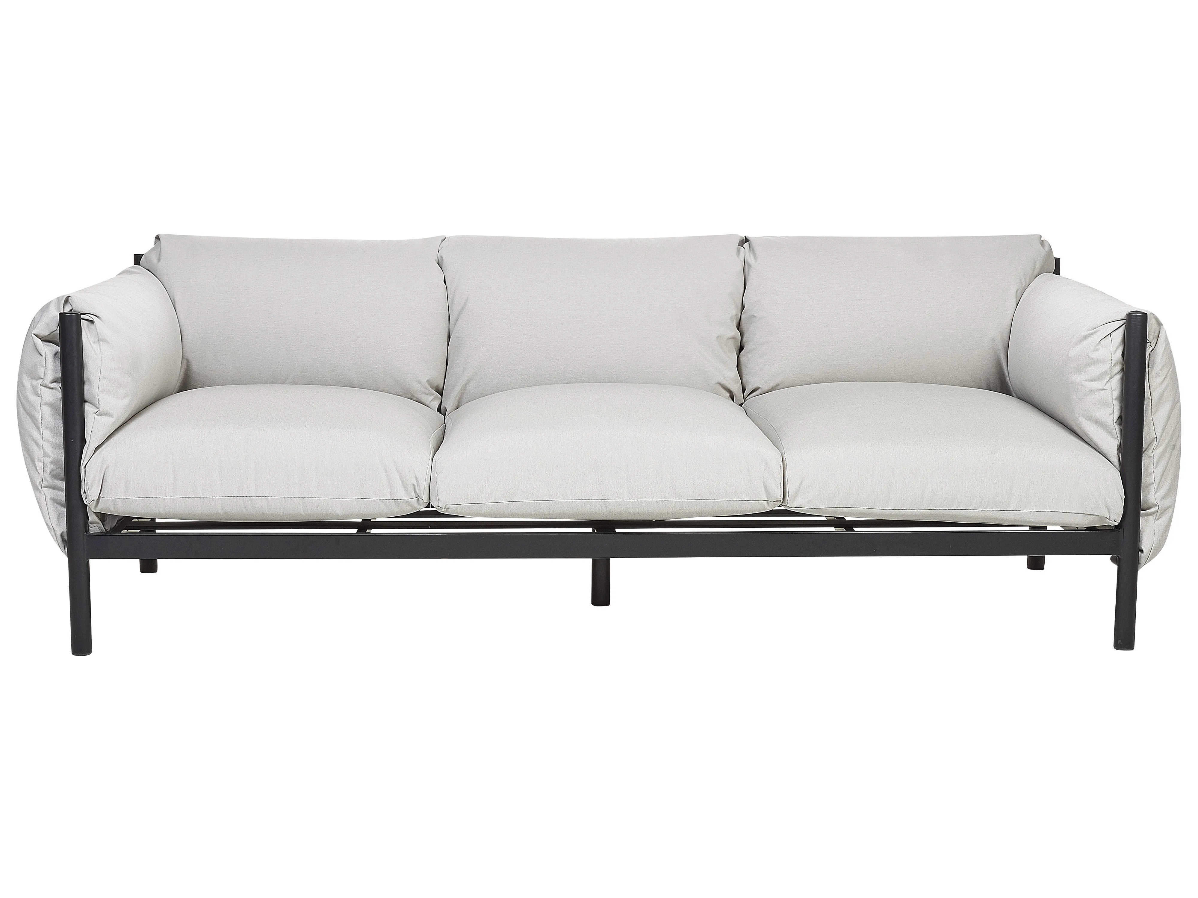 Garden Sofa 2 Seater ESPERIA Metal Grey