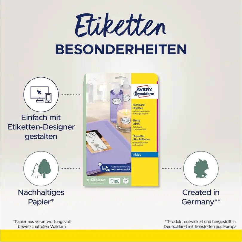 Etiketten 40er-Set L7765-40