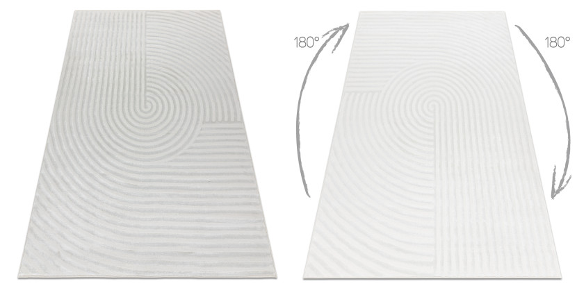 Dywan BALANCE 1921 krem - Geometryczny, strukturalny, glamour80x150 cm