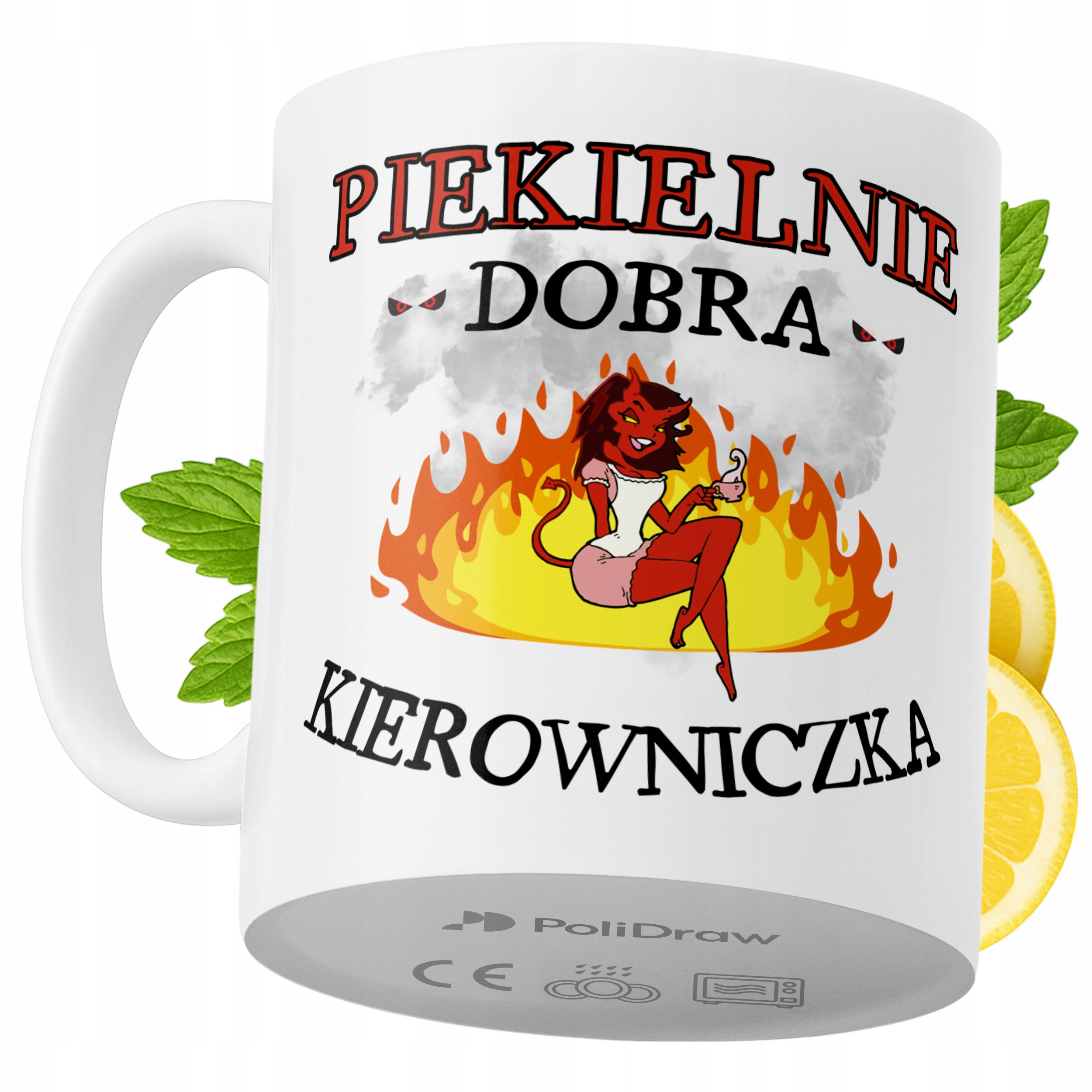 Kubek Dla Kierowniczki na Prezent z Nadrukiem ze Zdjęciem 330 ml PoliDraw
