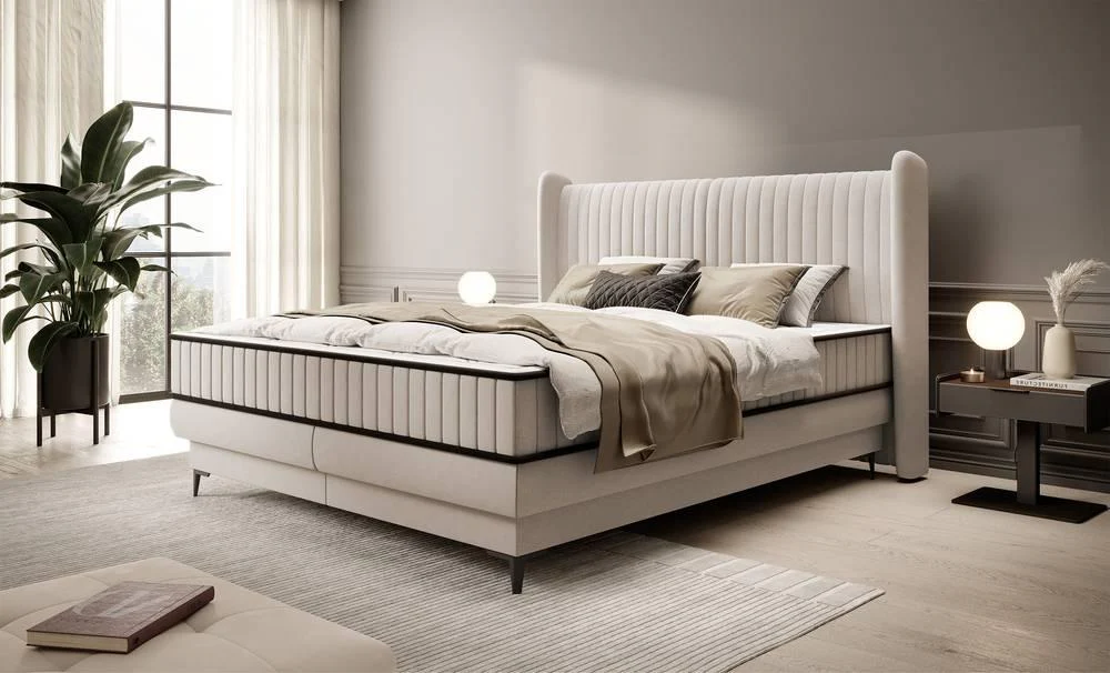 Boxspring Daccar velvet met opbergruimte 140 x 200 cm