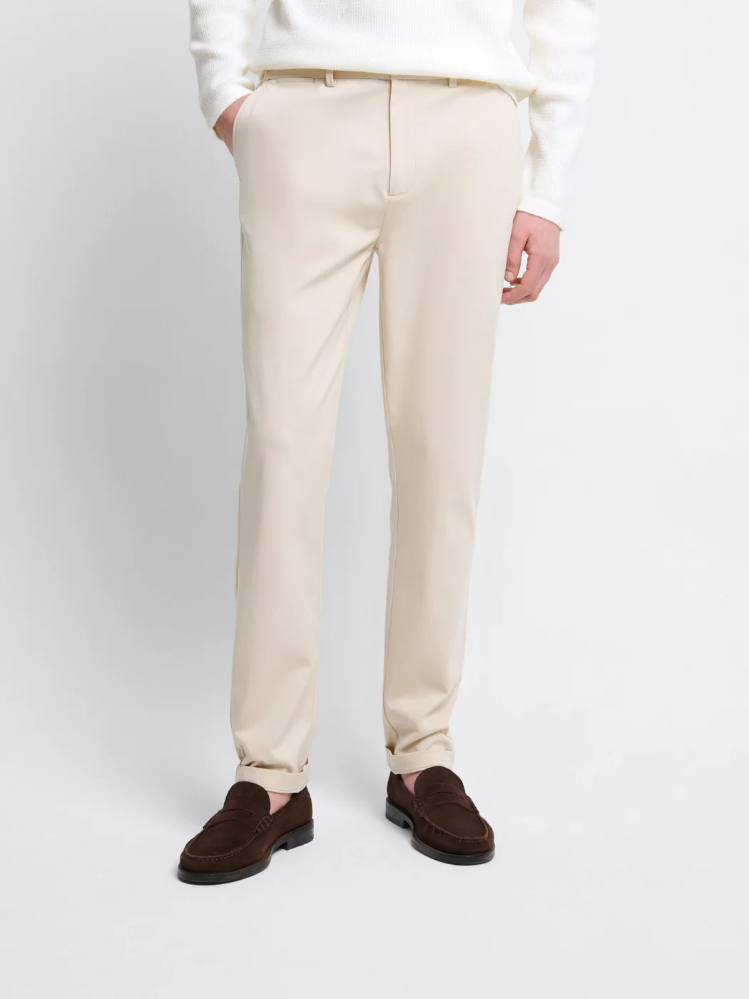 Chino en coton mélangé stretch