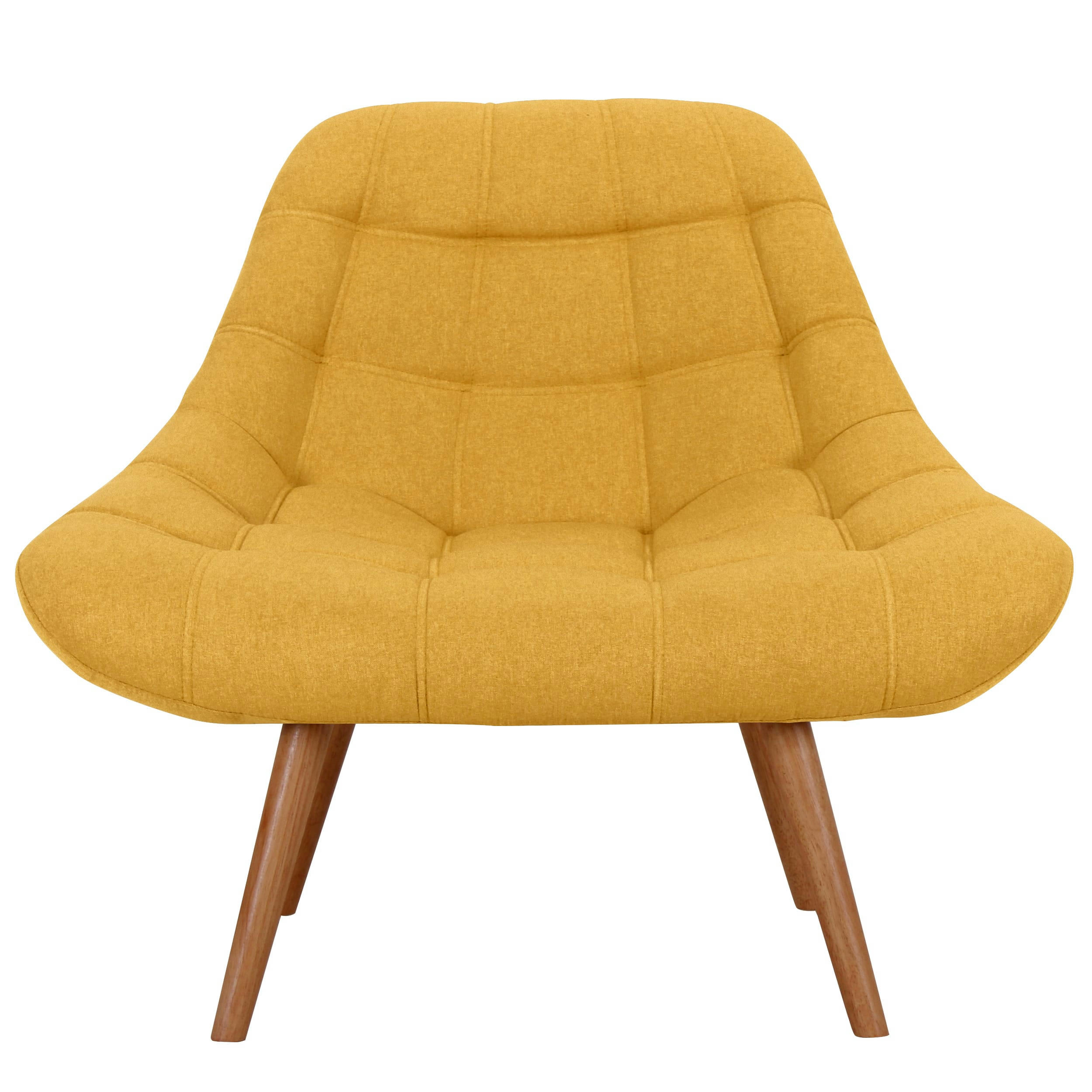 OLAF - Fauteuil en tissu jaune