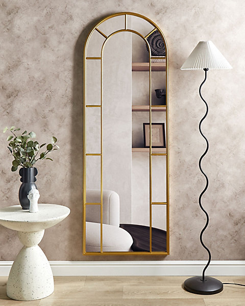 Miroir CROSSES 60 cm 170 cm Métal Doré