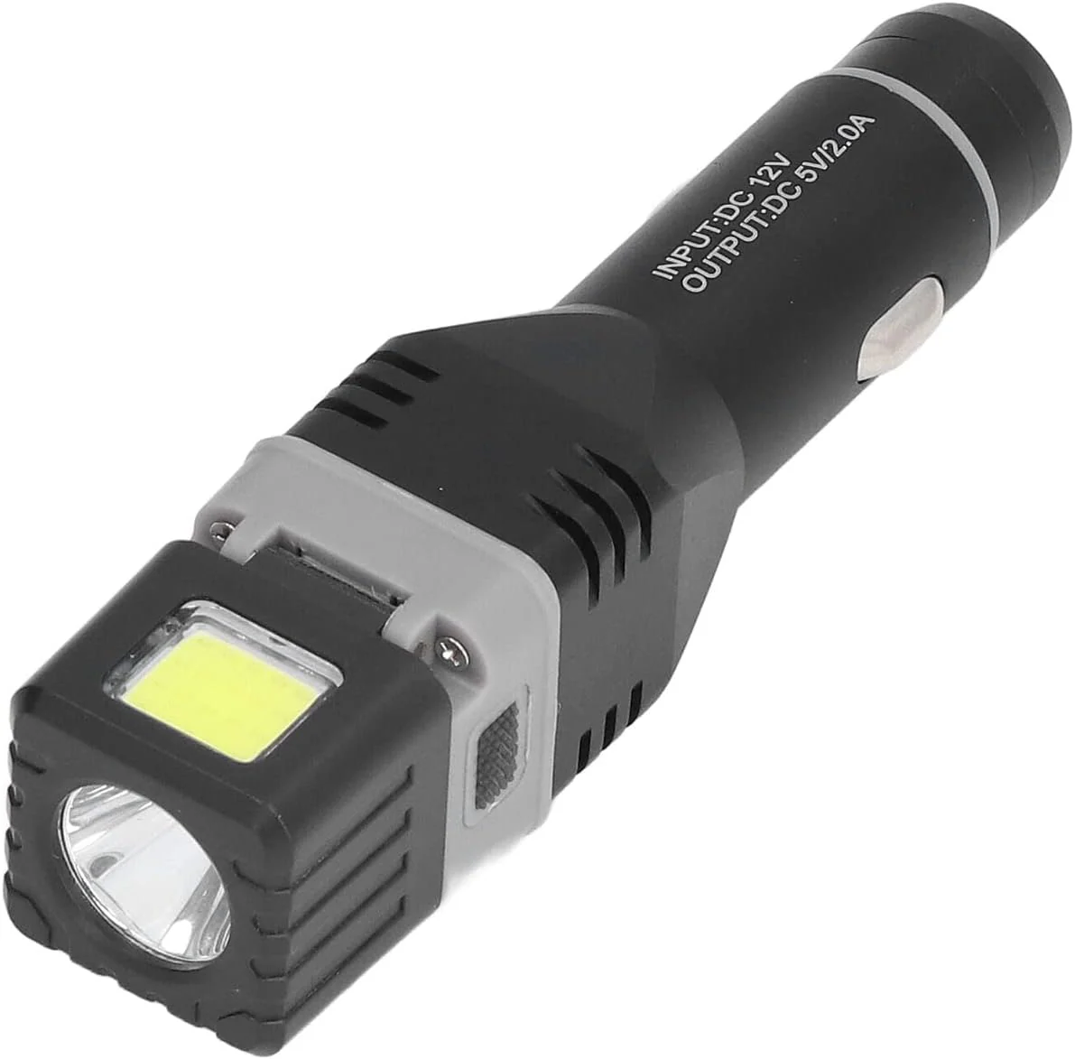 Waterproof LED Flashlight, XPG COB 4 Light Modes, Rechargeable Mini Emergency Torch for Camping  Hiking
