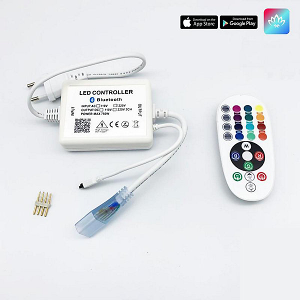 Contrôleur RGB Bluetooth &Alimentation pour Ruban LED 220V RGB - SILAMP