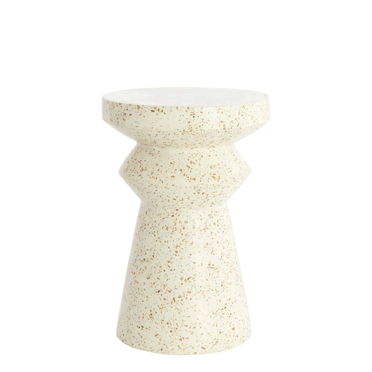 Light & Living bijzettafel Sella - wit - Ø32cm