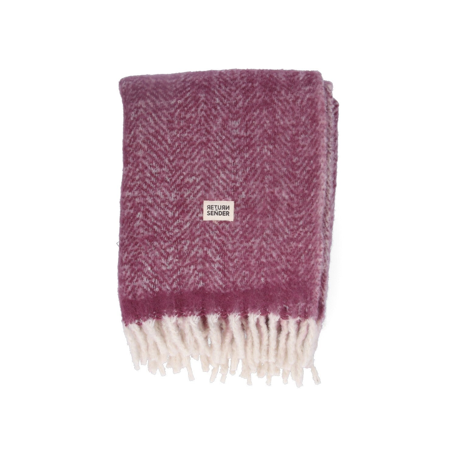 Return to Sender Plaid zacht 130 x 170 cm Aubergine