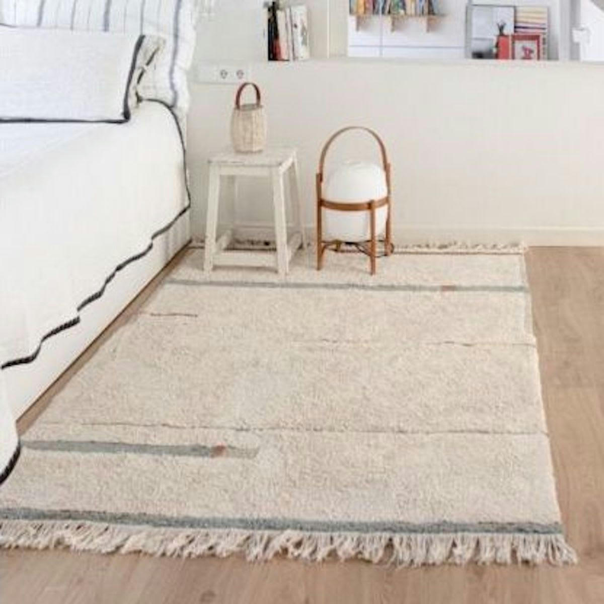 ECO-CITY - Tapis lavable lanes 90x130 bleu