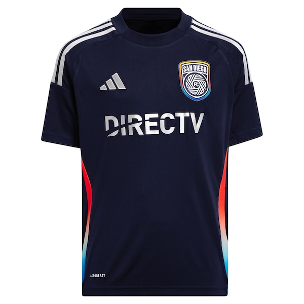 San Diego FC adidas Youth 2025 State of Flow Replica Custom Jersey - Navy