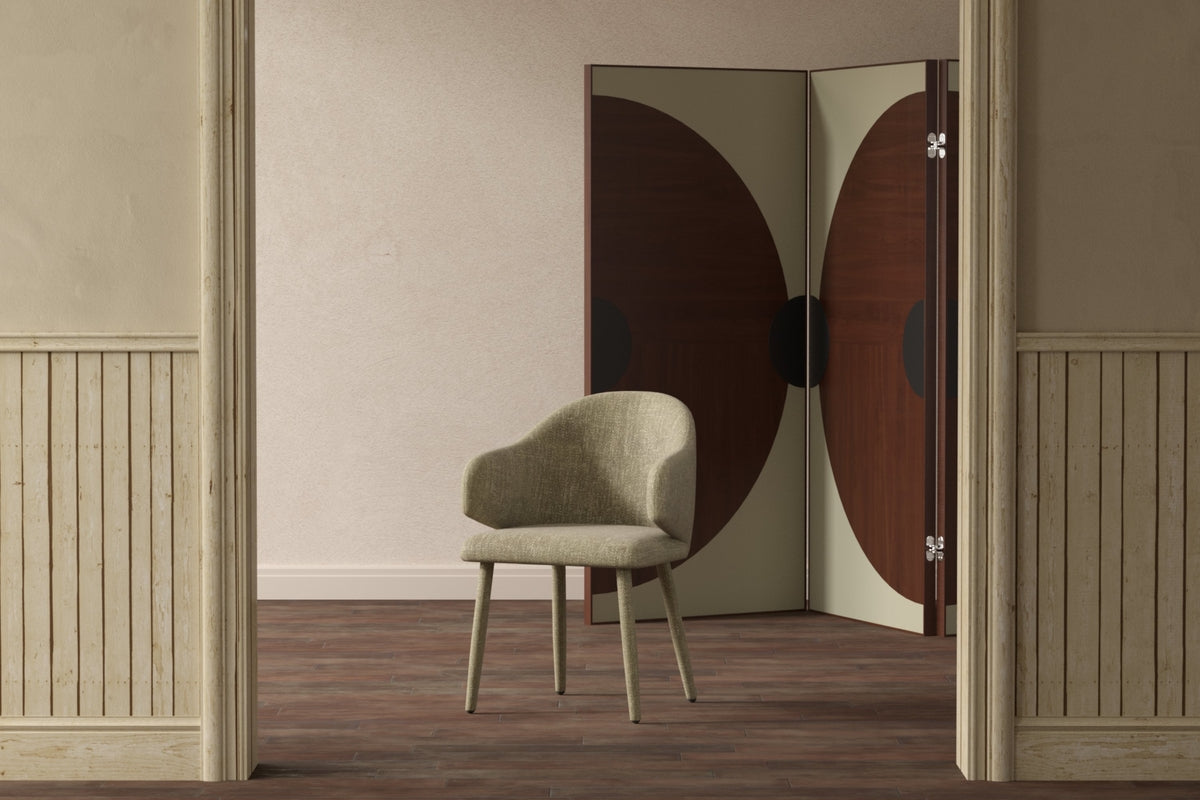 Rebellenclub Ulholm Eetkamerstoel - Set van 2 - Beige