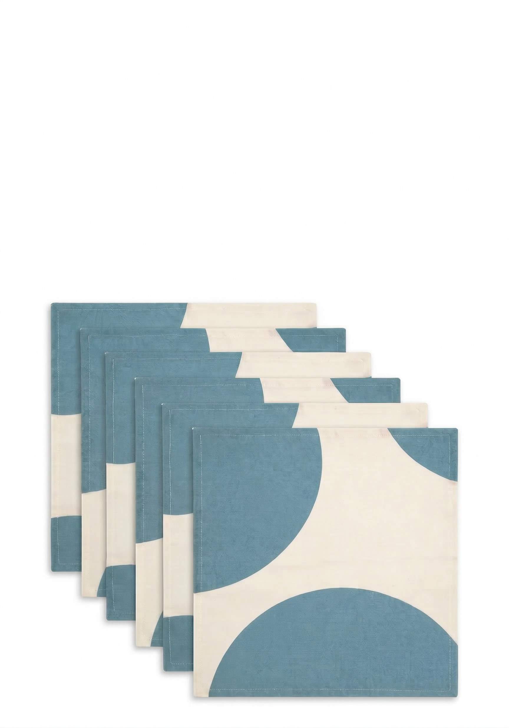 vtwonen - Servetten - Blauw - Katoen - 40x40cm - Set van 4