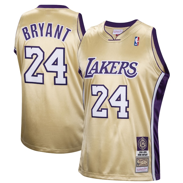 Kobe Bryant Los Angeles Lakers Hall of Fame Class of 2020 #24 Authentic Hardwood Classics Jersey - Gold