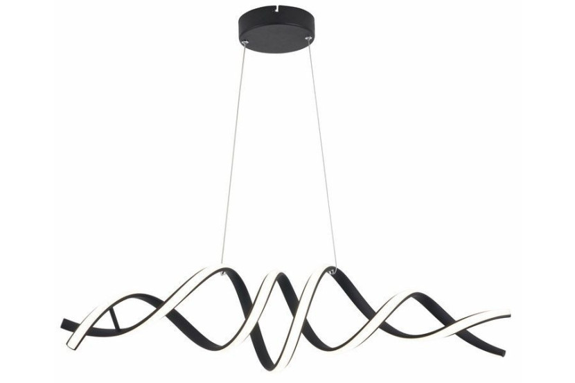 Lampa wisząca Quoto czarna LED 1x40W Odcienie bieli 3200lm Reality