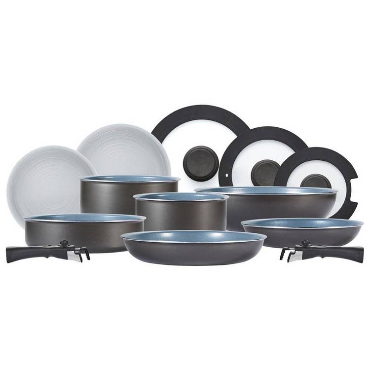 Tower Freedom 13 Piece Aluminium Pan Set - Grey