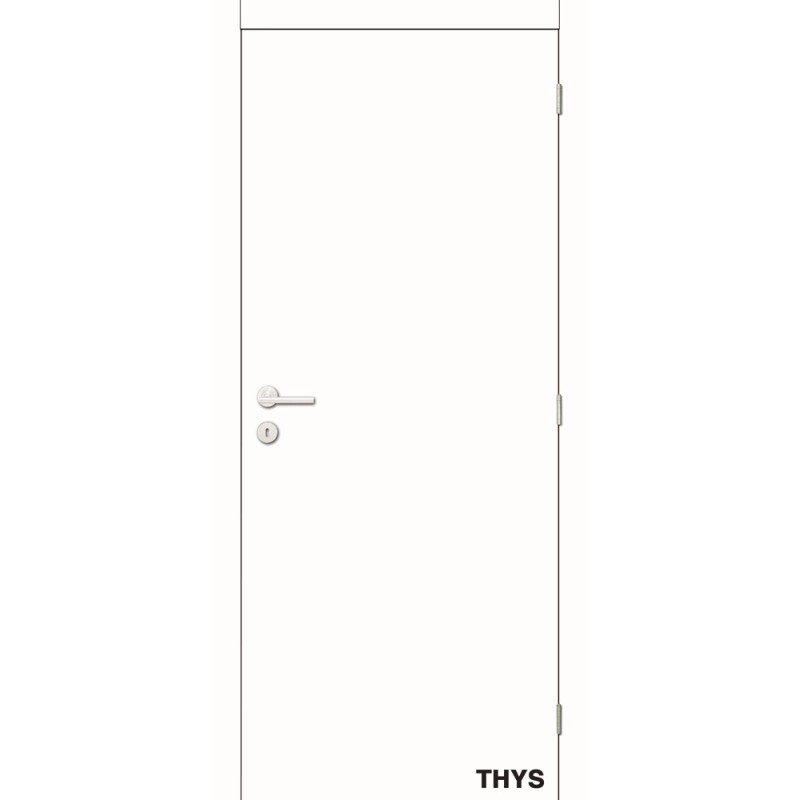 Bloc-porte intérieur prêt-à-poser alvéolaire à peindre Concept S10 63 x 201,5 cm THYS