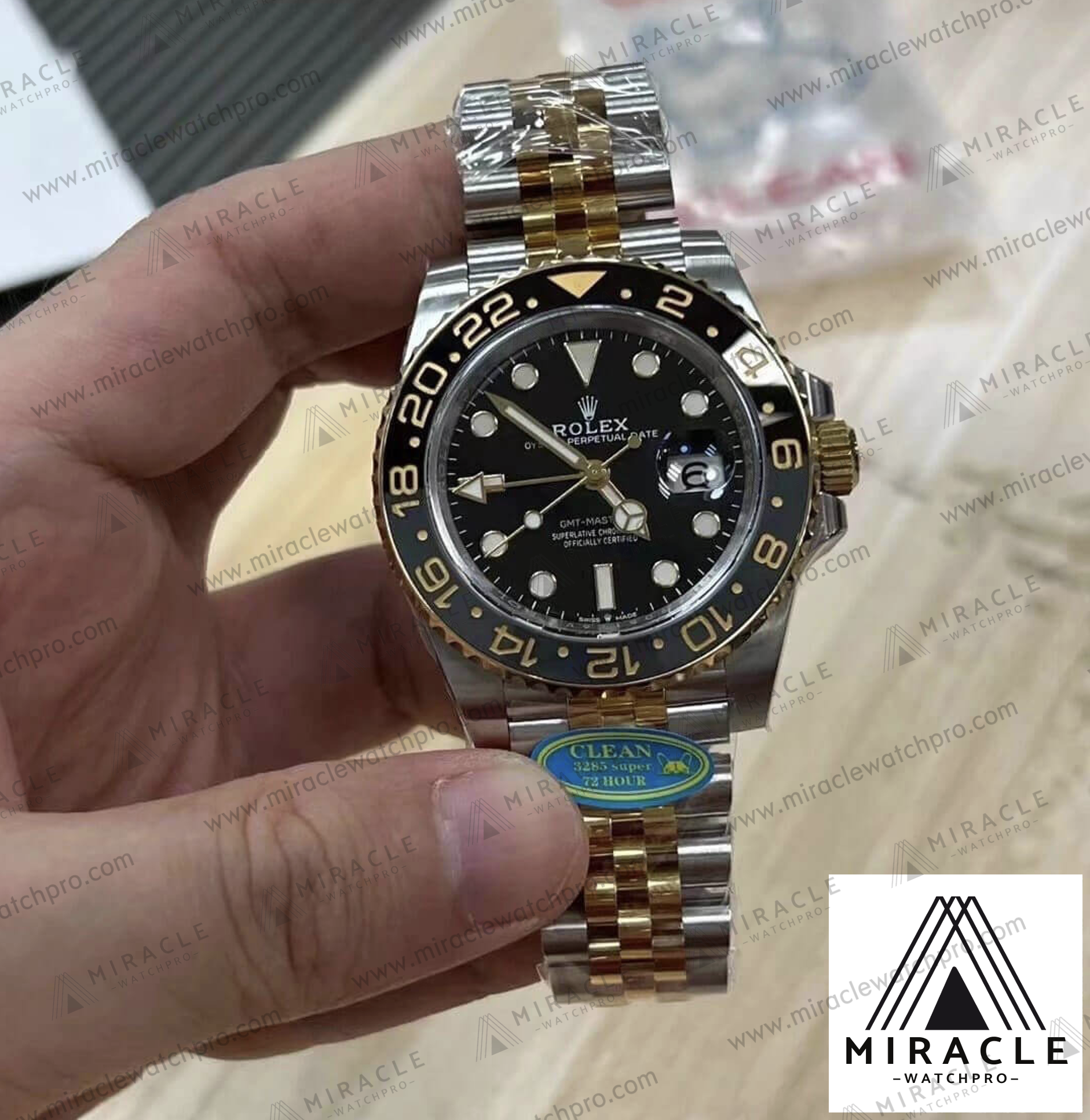 ROLEX-GMT MASTER II-ref.M126713GRNR-0001-Elite Clone-40mm-Replica Watch