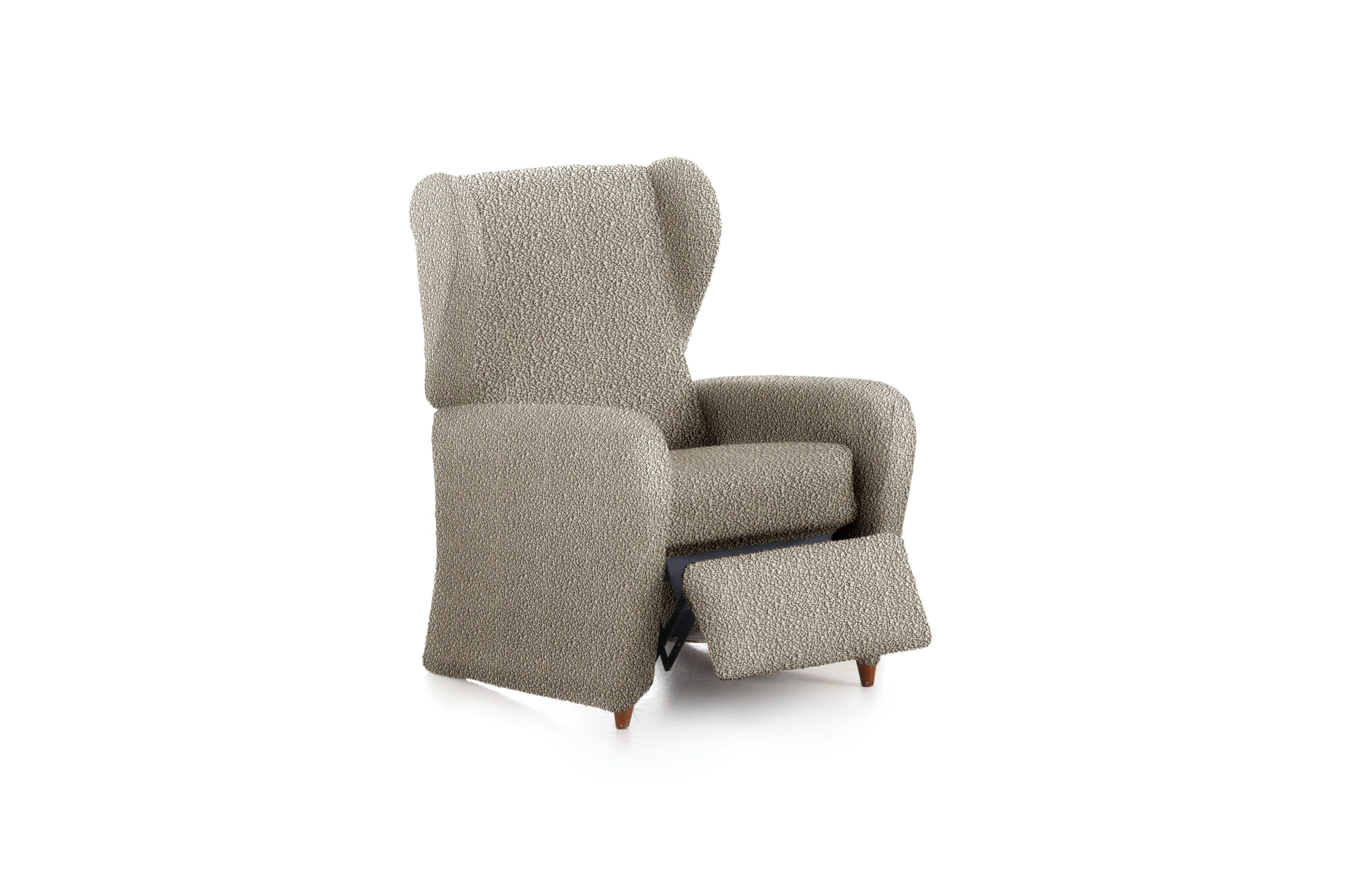 EYSA - Housse de fauteuil relax extensible taupe 60 - 85 cm