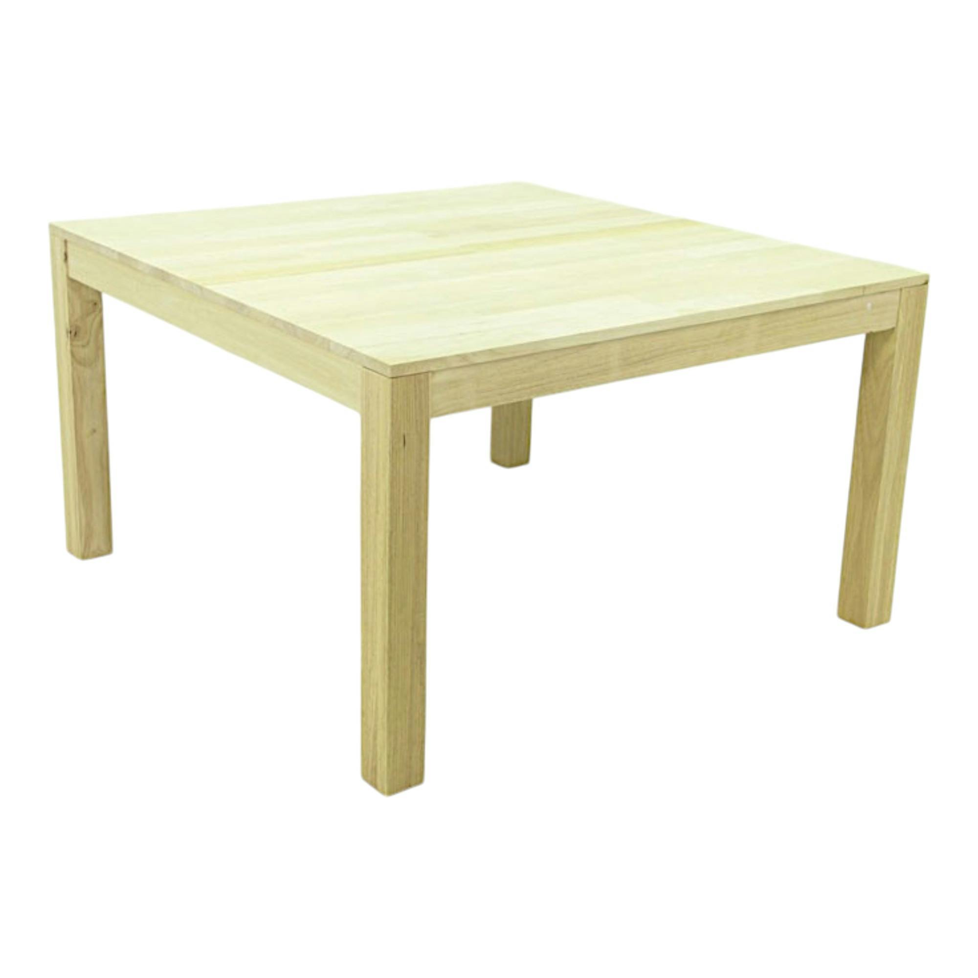 Table repas hévéa 130x130cm GALA