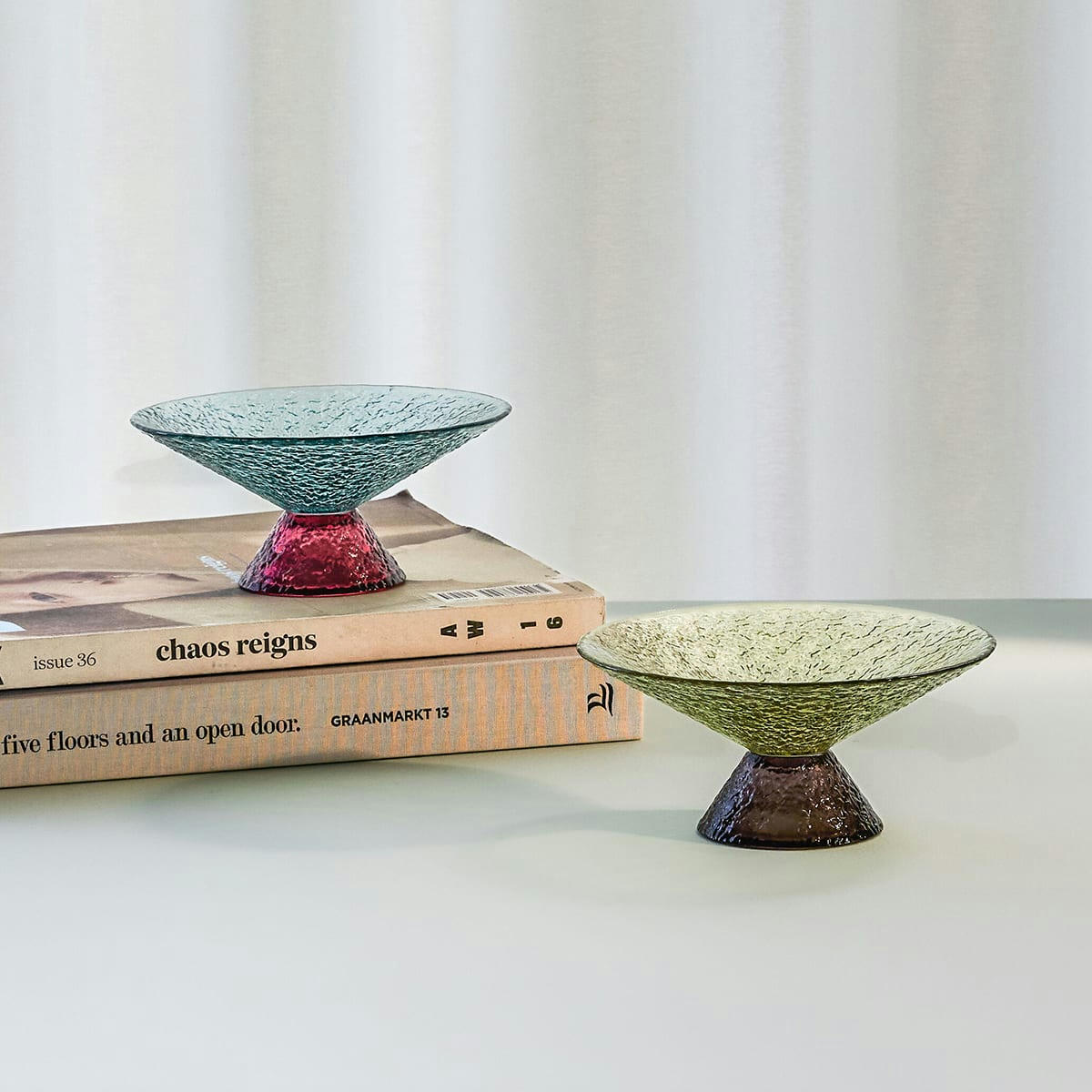 BLOOM - Pots à suspendre en coton et fer khaki (set de 3)