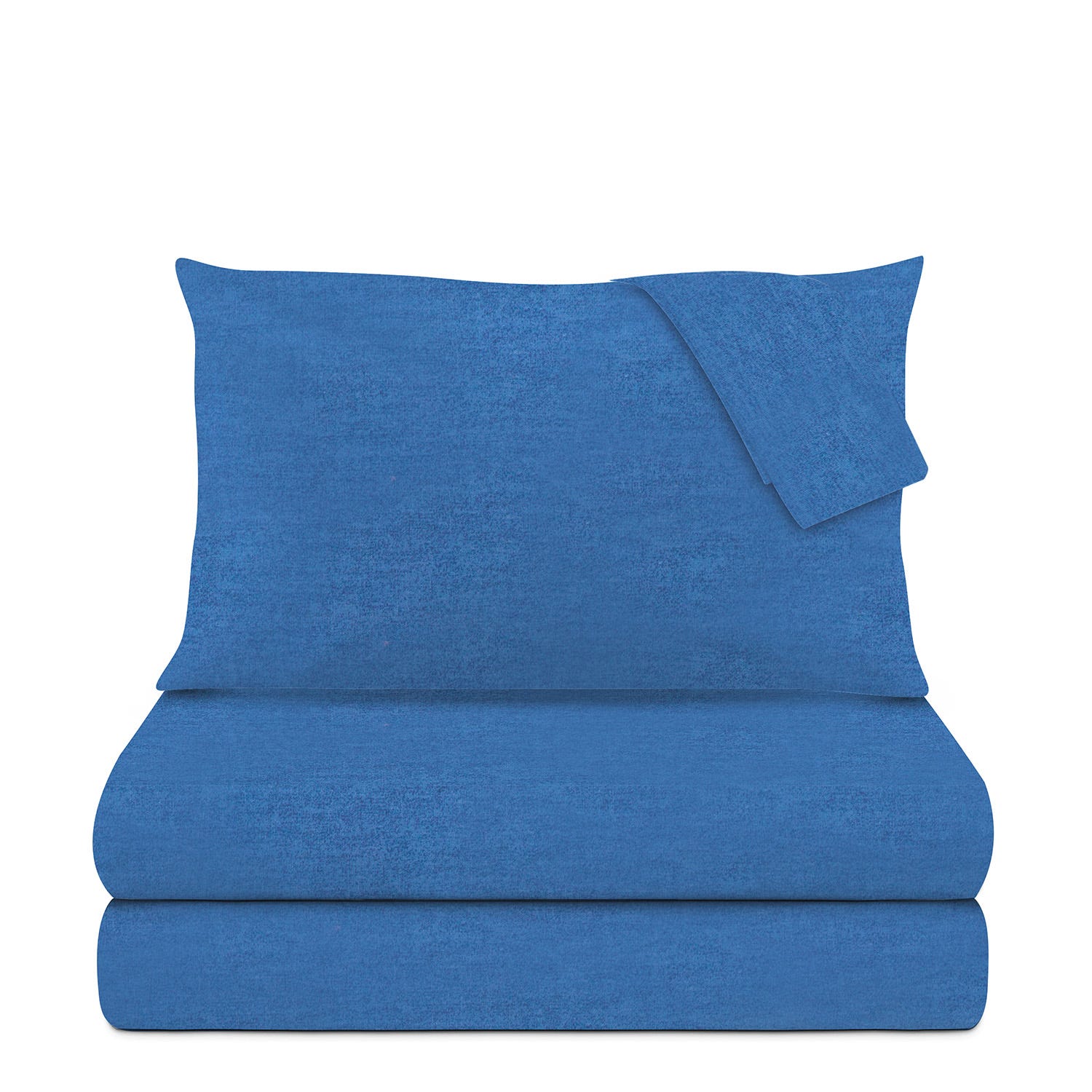 Completo letto matrimoniale melange blu