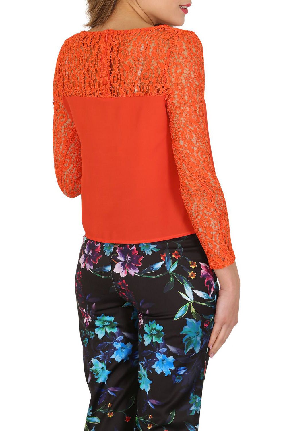 Cutie London Long Sleeve Lace Blouse