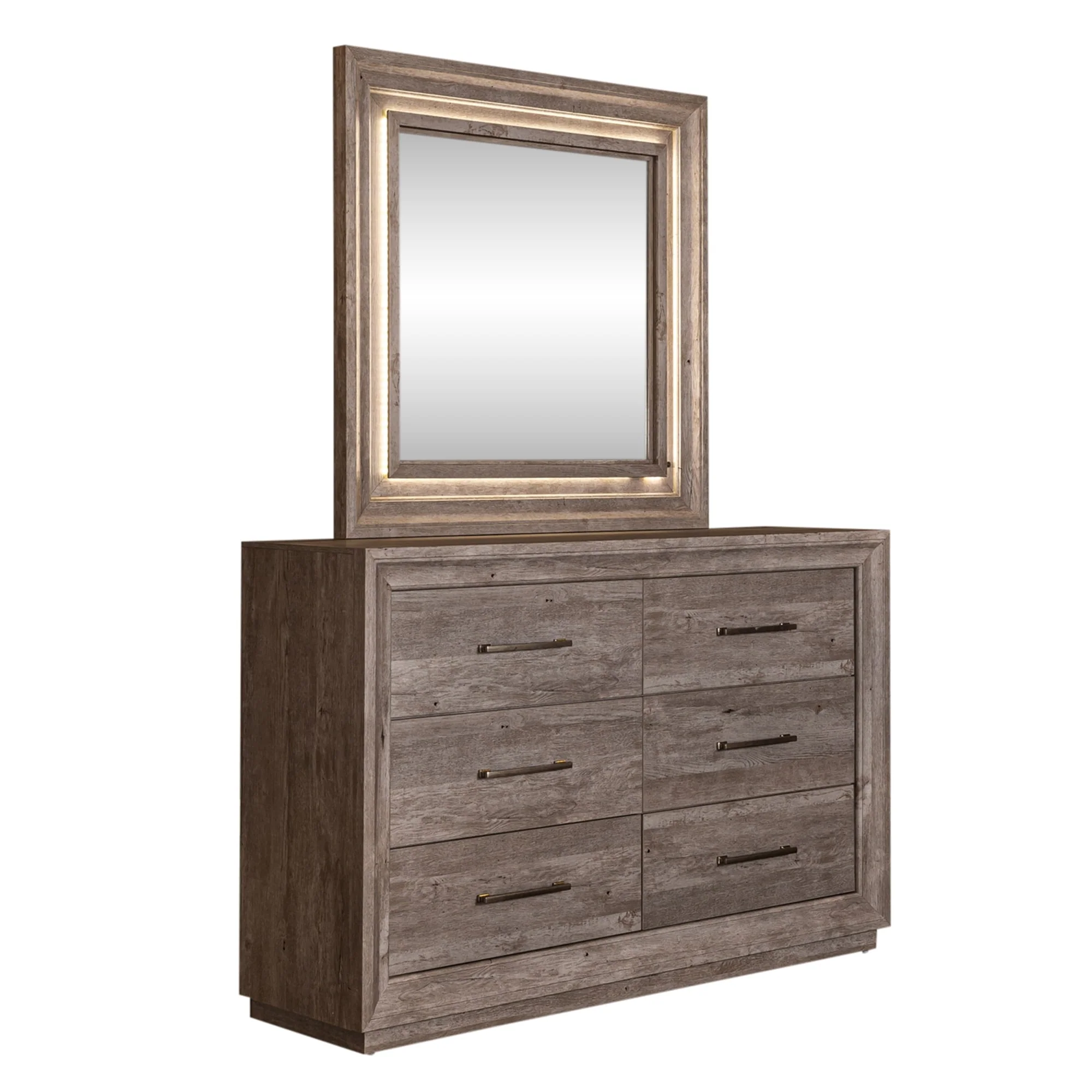 Liberty Furniture Horizons Panel Bedroom Set with Dresser & Mirror, Chest - King or Queen