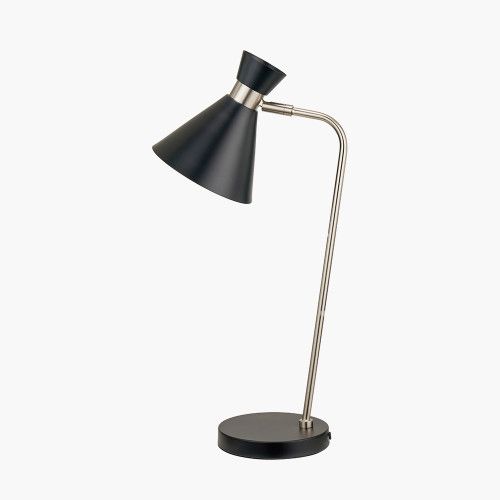 Ruma Brushed Silver Metal Table Lamp