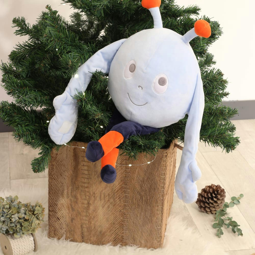 - Peluche bébé - modèle Gaston 50cm bébé  Bleu