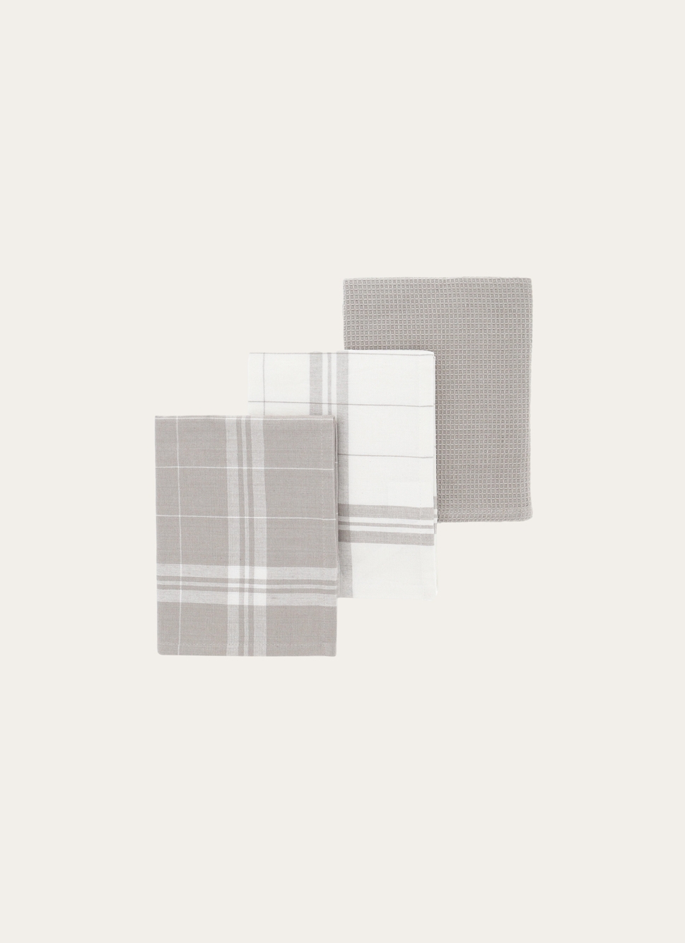 LOT DE 3 TORCHONS EN COTON MOUSSE