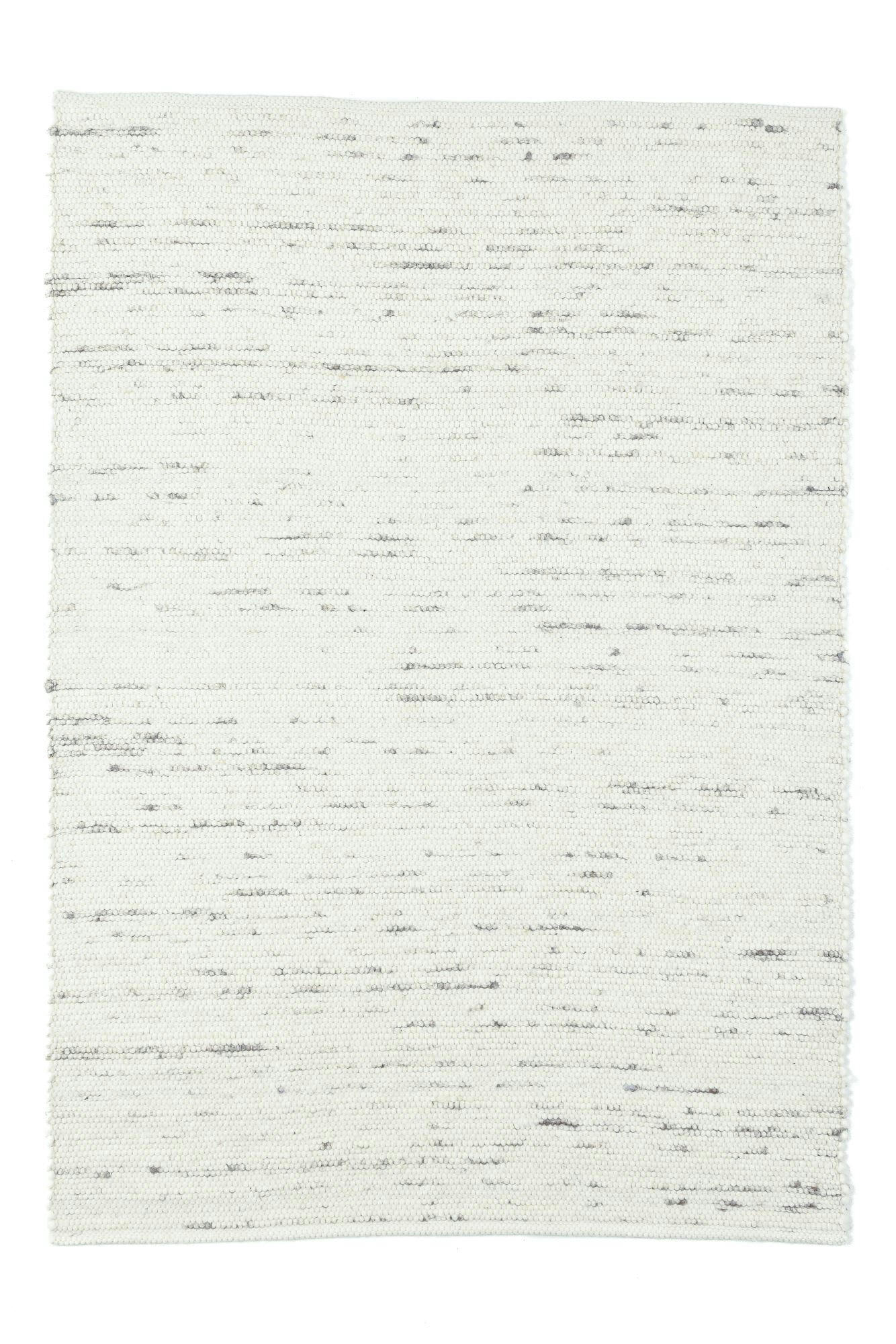 ALM-GLÜCK - Tapis tissé à la main en laine naturelle natural grey 120x180