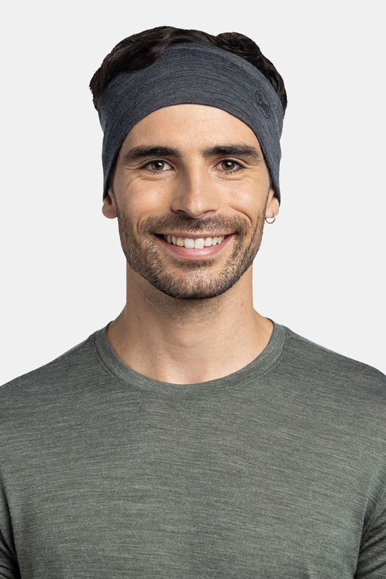 Buff Merino Wool Solid Grey Hoofdband