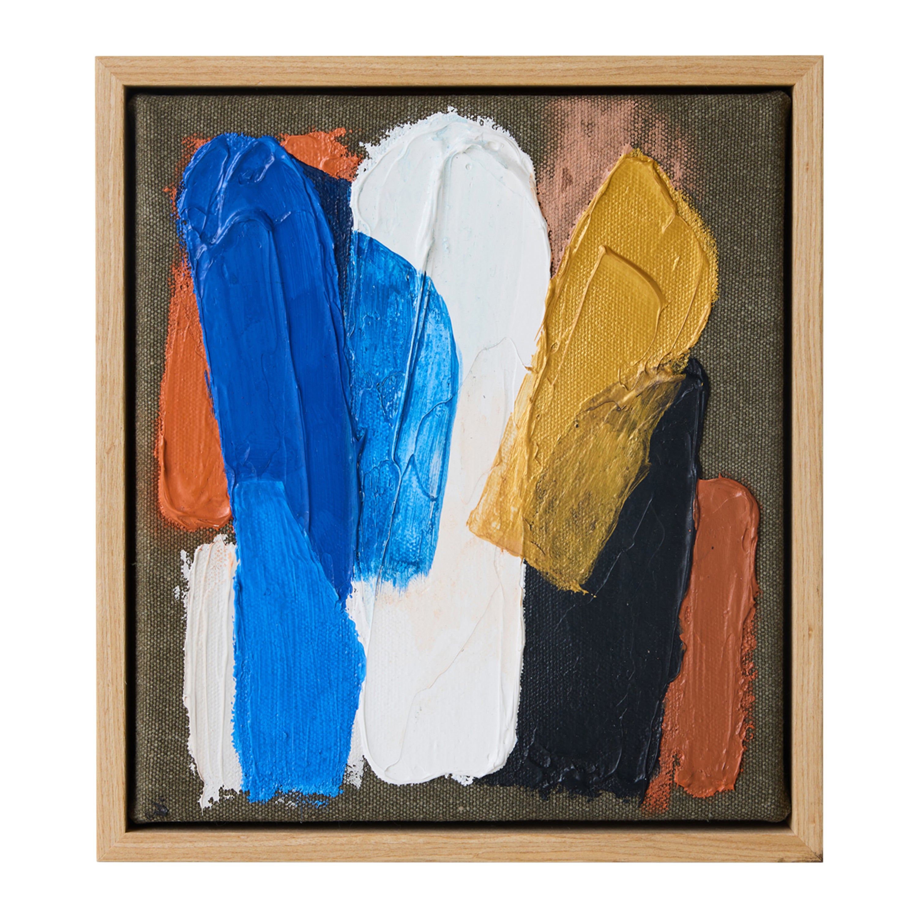 HKliving Framed Artwork Schilderij - 18 x 20 cm - Moonlight Strokes