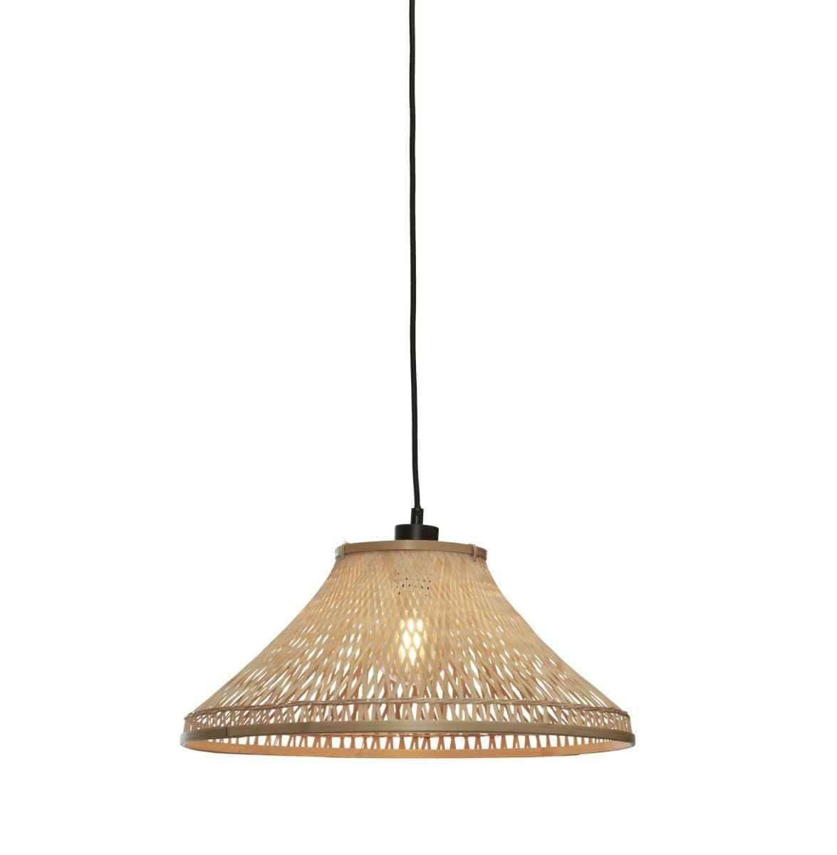 TAHITI - Suspension bambou abat-jour bambou naturel, h. 20cm