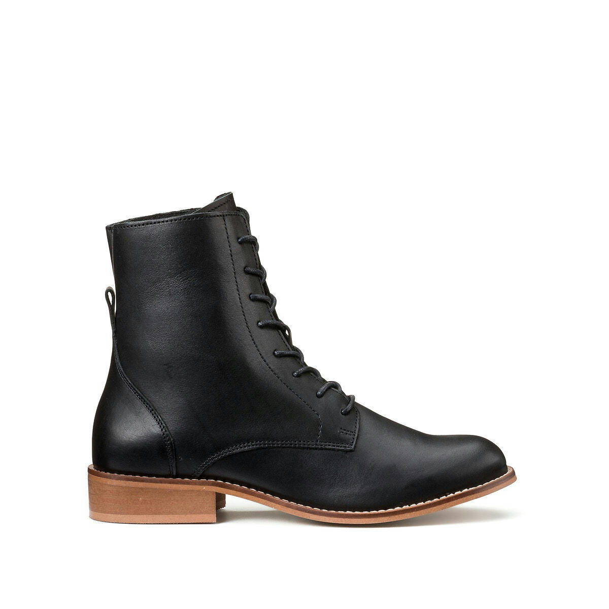 Bottines à lacets en cuir
