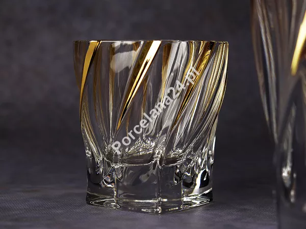 Kpl. szklanek do whisky 0,32 L (6szt)   karafka 0,80 L (1szt) Bohemia - PONTI TWIST 4SB.PONT.561982