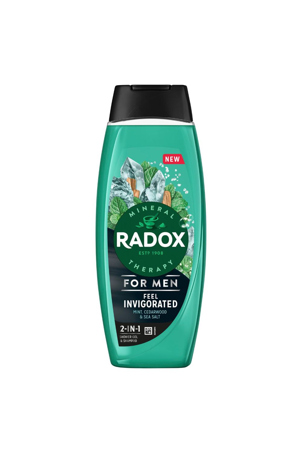 Radox 3x Mineral Therapy Feel Invigorated 'Shower Gel' & Shampoo for Men, 450ml