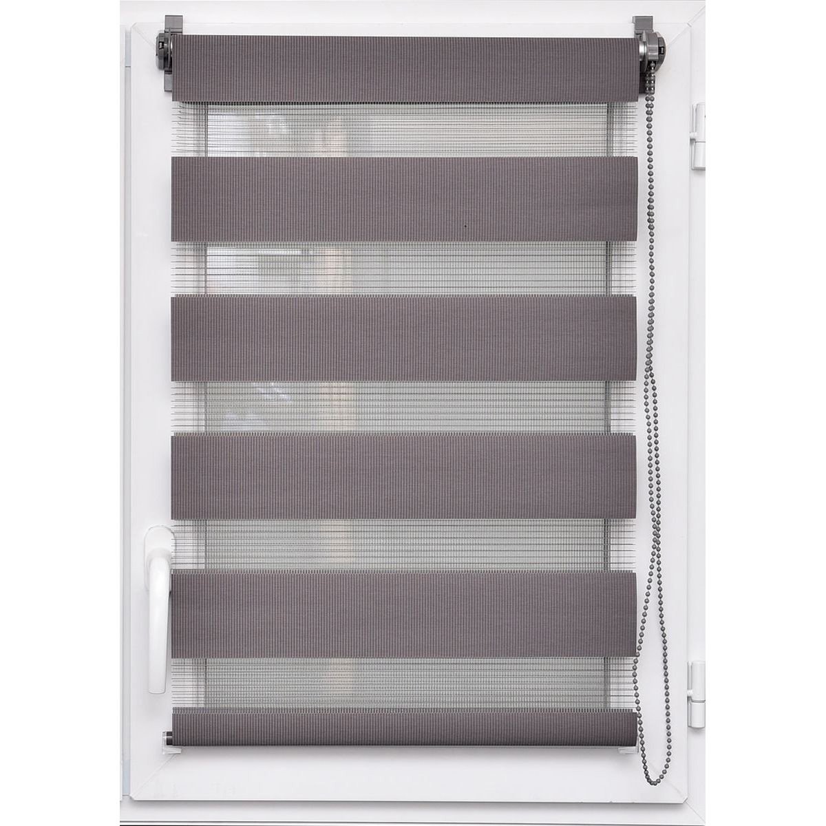 Estore em tecido noite/dia cinza escuro 117x180cm