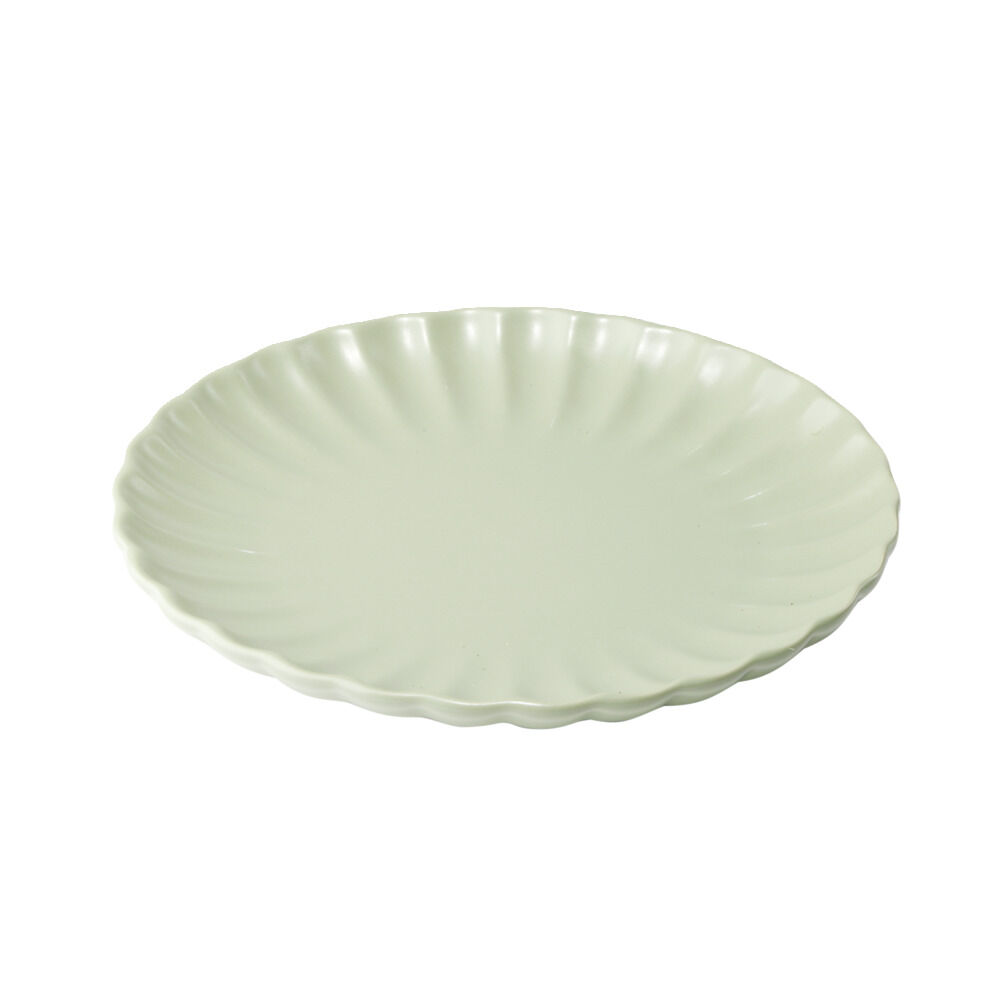 Assiette à dessert ronde Venise faïence verte Ø20cm