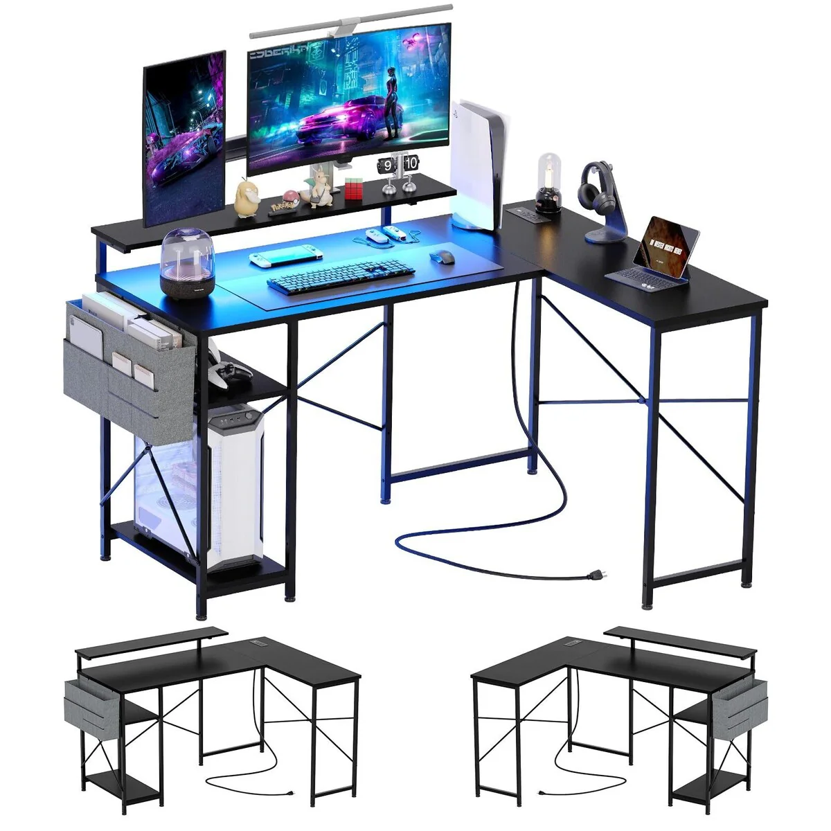 L Shaped Gaming Computer Desk