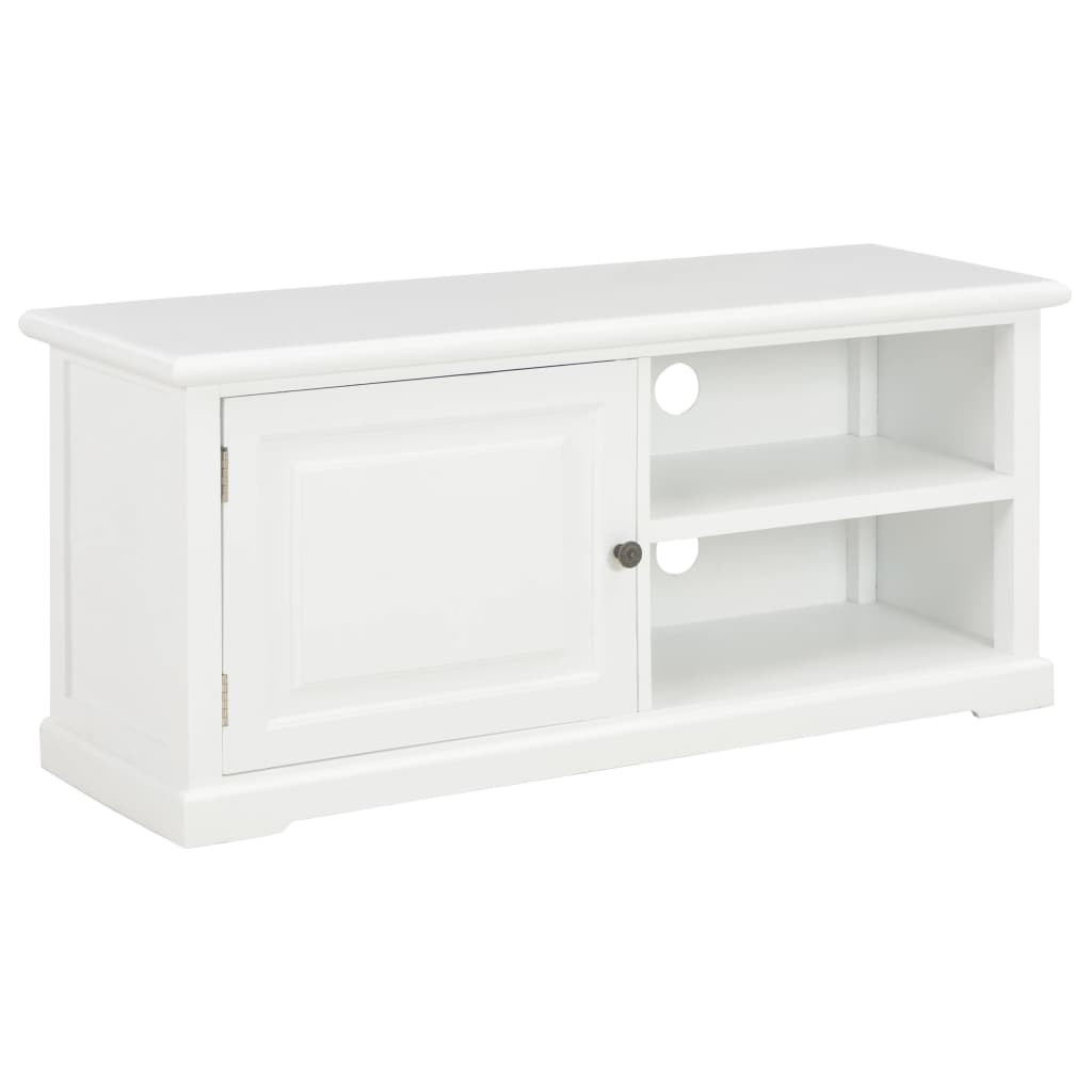 Szafka Pod Telewizor Biały Stolik Półka Szafka RTV 90x30x40 cm