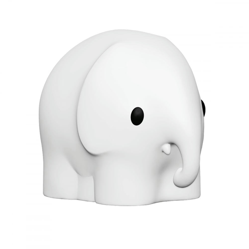 - Veilleuse eléphant plastique blanc h18cm