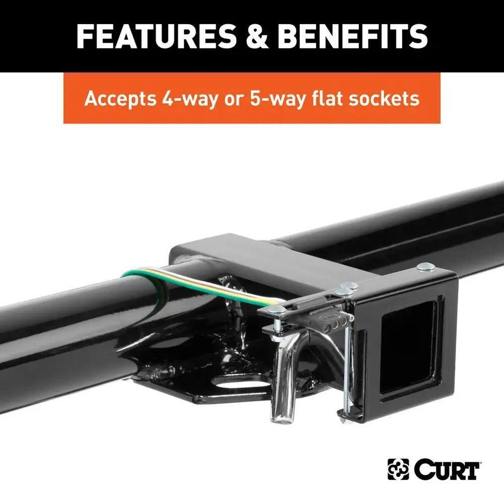 CURT 58001010 Easy-Mount Wiring Brackets for 4 or 5-Way Flat, 10-pk. Fits 2-in Receiver