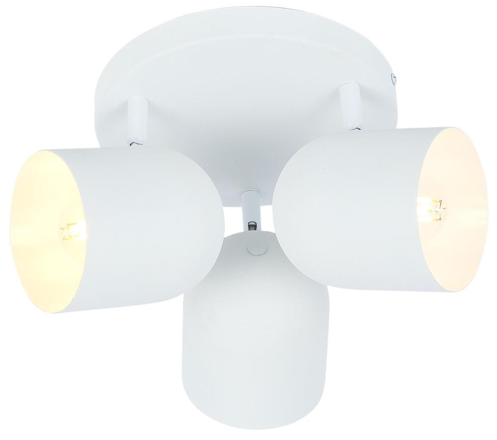 Lampa sufitowa biała AZURO 3xE27x40W wym: 18x32x32 cm Candellux