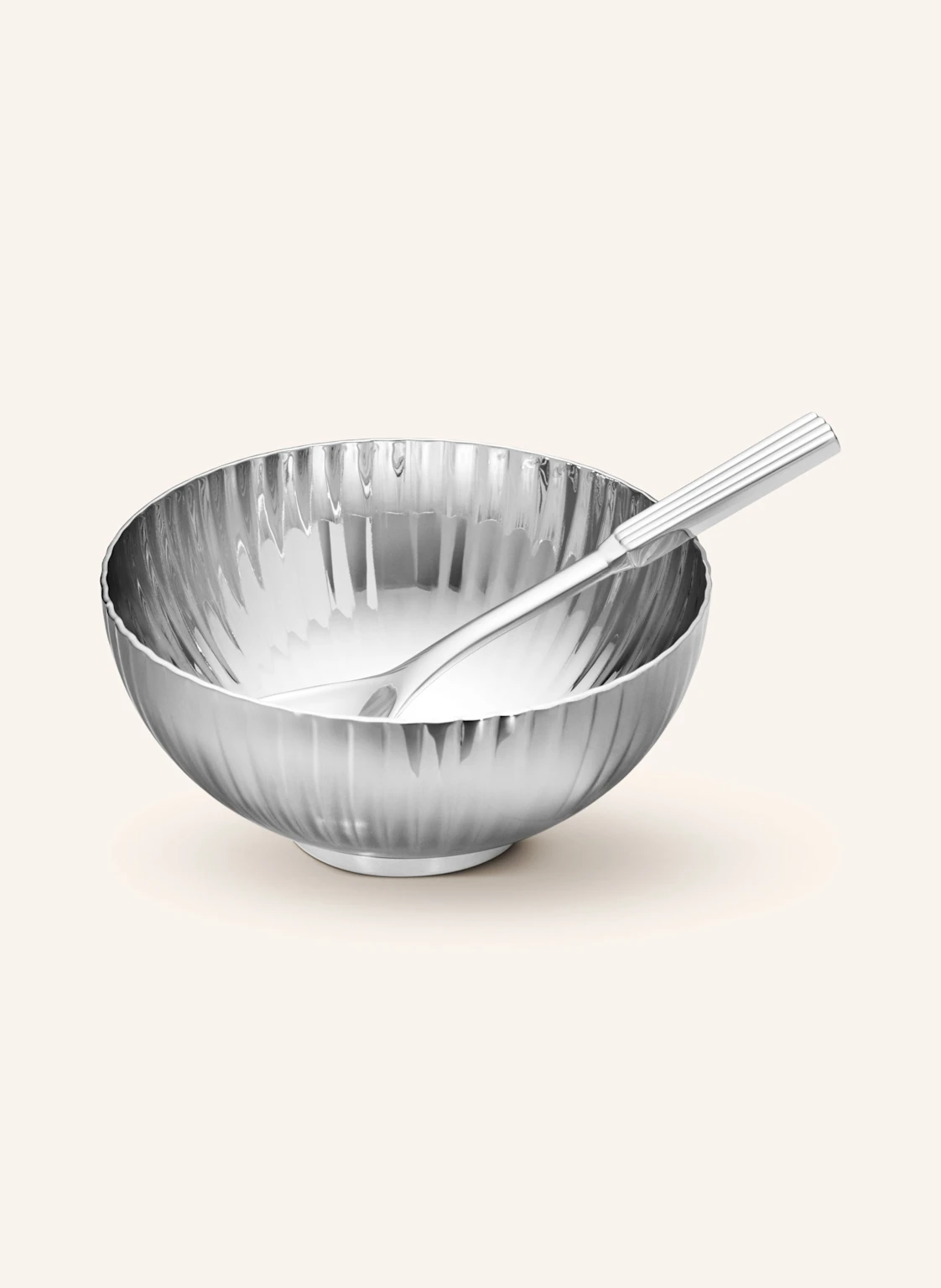GEORG JENSEN Set BERNADOTTE: Salzschale und Löffel