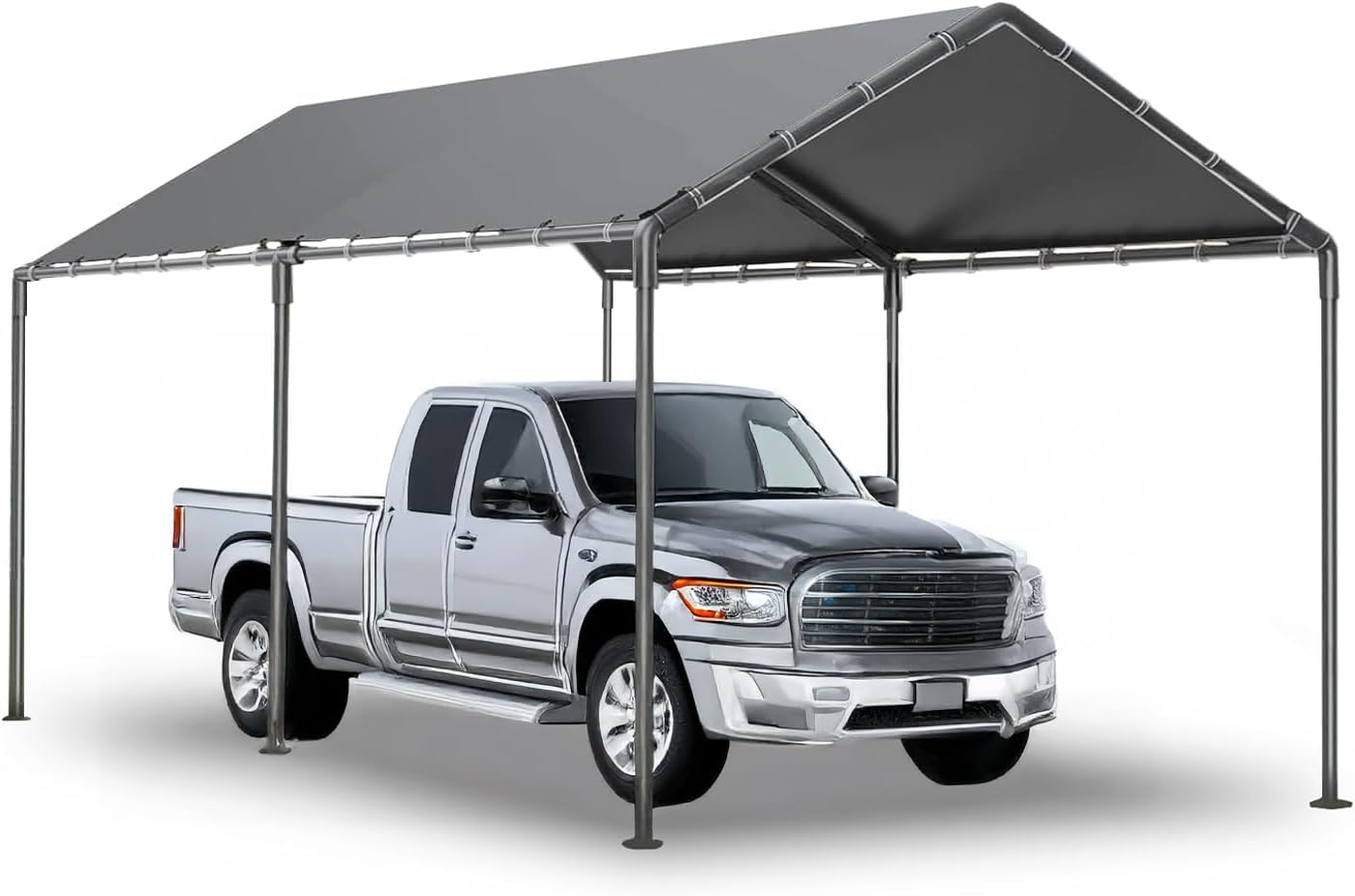 Morngardo Carport 10x20ft Heavy Duty Car Canopy, Portable Garage, Outdoor Cars Shelter Storage Shed, All-Season Cars Tent Car Port (Grey)