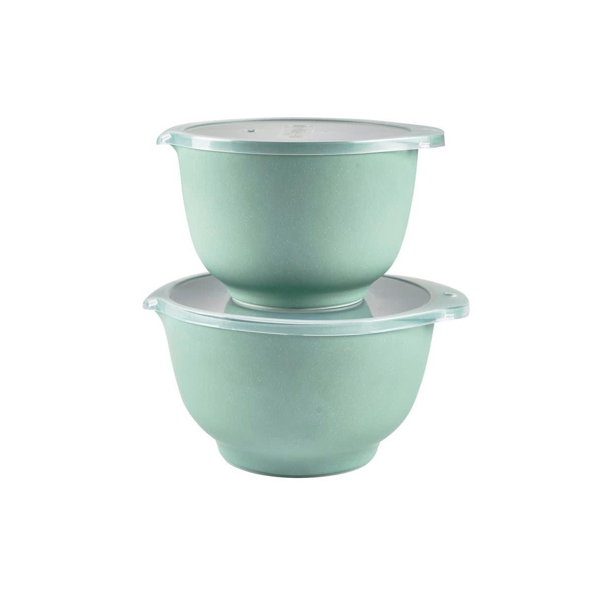 MARGRETHE - Ensemble saladiers en plastique bleu turquoise - Lot de 2